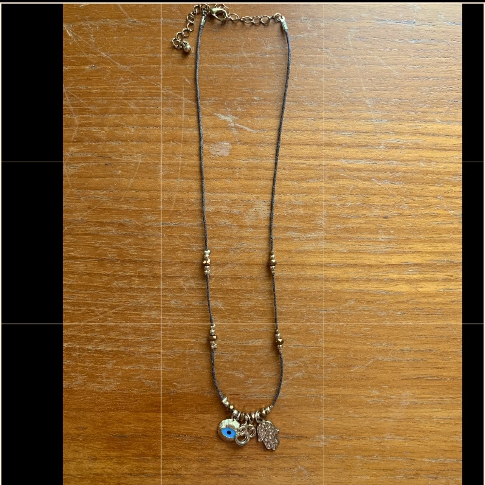 TOPSHOP • hamsa/evil eye/ om necklace 🧿📿🕉